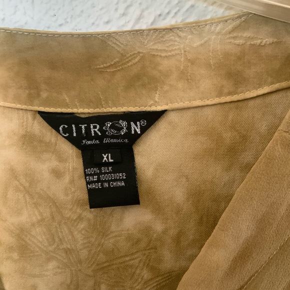 Citron Santa Monica Tan and Black Butterfly Blouse Cardigan - Picture 3 of 4